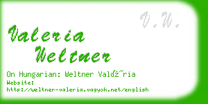 valeria weltner business card